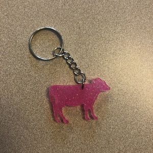 Handmade Baby Cow Keychain